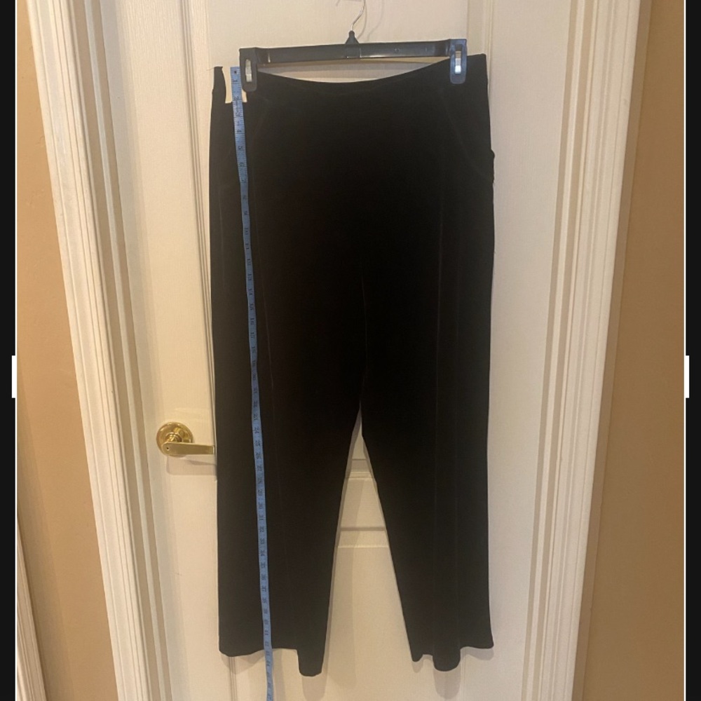 Chico’s Black Velvety Velour Pants size 3 XL